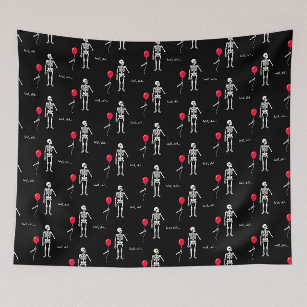 Item preview, Skeleton Lost Balloon Well Shit Funny Saying Quote Men Women designed and sold by Pider-Vampire.