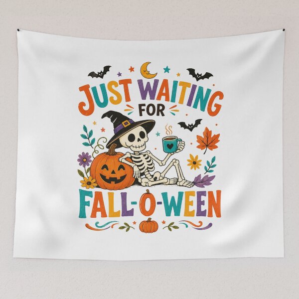 Item preview, Just waiting for fall-o-ween designed and sold by Tiny-Love ⭐⭐⭐⭐⭐.