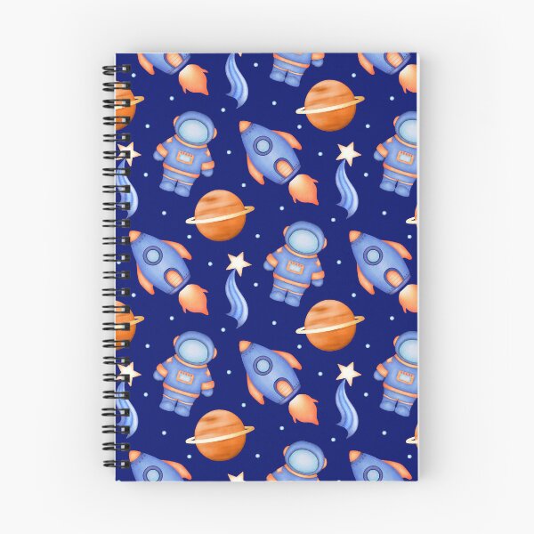 Item preview, Cool Dark Blue and Orange Astronaut Pattern designed and sold by PatternUnique.