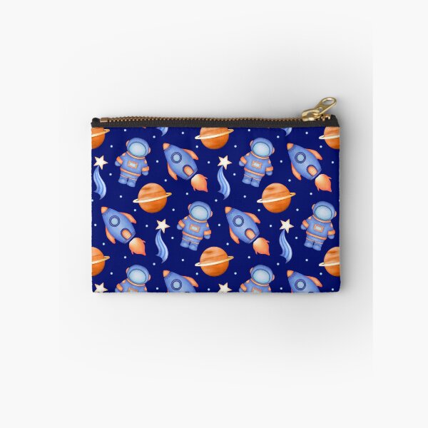 Item preview, Cool Dark Blue and Orange Astronaut Pattern designed and sold by PatternUnique.