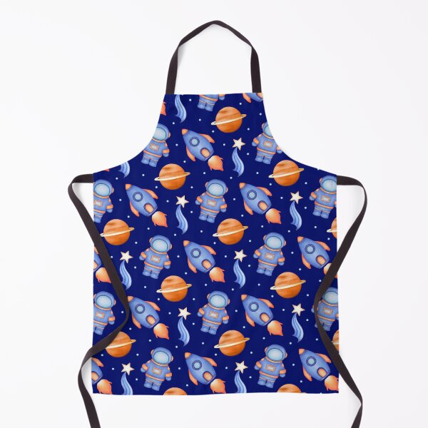 Item preview, Cool Dark Blue and Orange Astronaut Pattern designed and sold by PatternUnique.