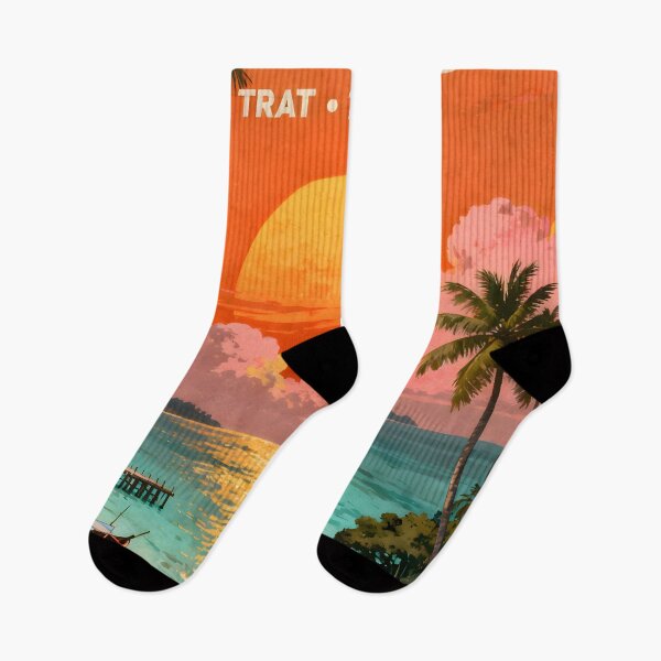 Item preview, Koh Kood Sunset Retro – Tropical Paradise Thailand designed and sold by Spirit of Siam.