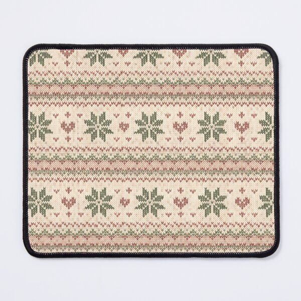 Item preview, Cozy Knitted Floral Fair Isle Pattern designed and sold by blankTeeShirt.