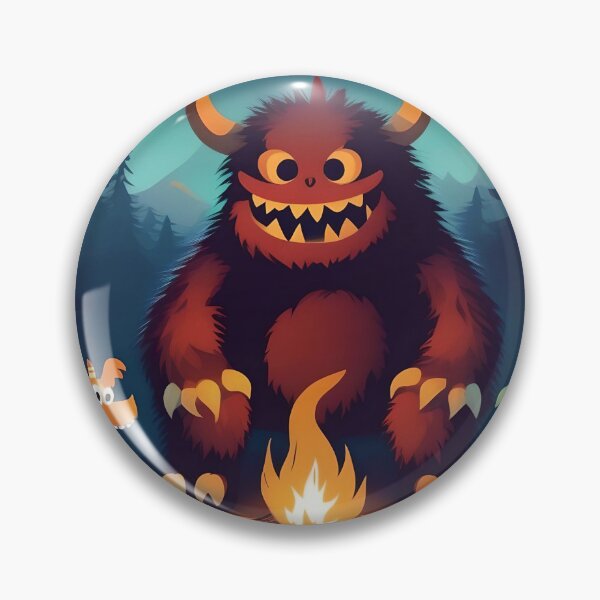 Aperçu de l'œuvre Monstres mignons autour d'un feu de camp créée et vendue par Pandanime.