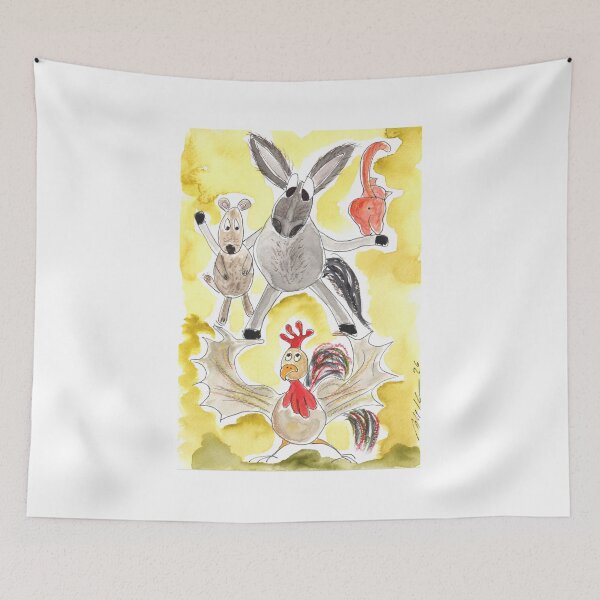 Item preview, Fairy Tales, The Bremen Town Musicians, Märchen, Bremer Stadtmusikanten designed and sold by Anke‘s Bazaar.