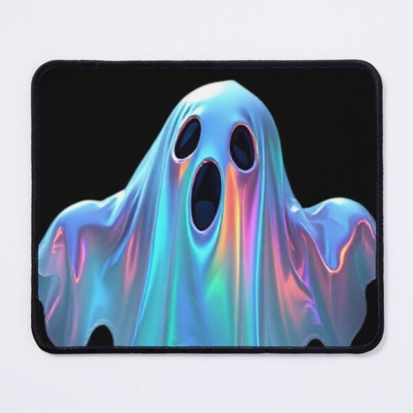 Item preview, Holographic Iridescent Ghost — 3D Spooky Y2K Halloween Graphic designed and sold by LYAN-STORE.