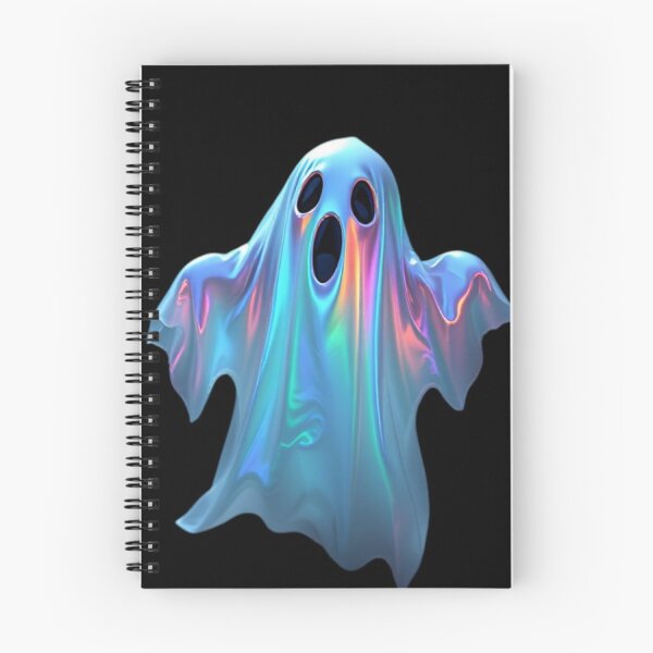Item preview, Holographic Iridescent Ghost — 3D Spooky Y2K Halloween Graphic designed and sold by LYAN-STORE.