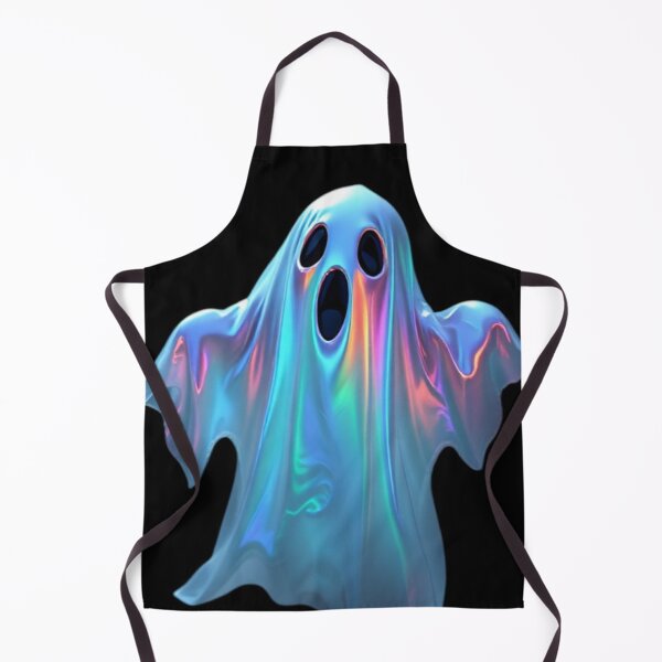 Item preview, Holographic Iridescent Ghost — 3D Spooky Y2K Halloween Graphic designed and sold by LYAN-STORE.