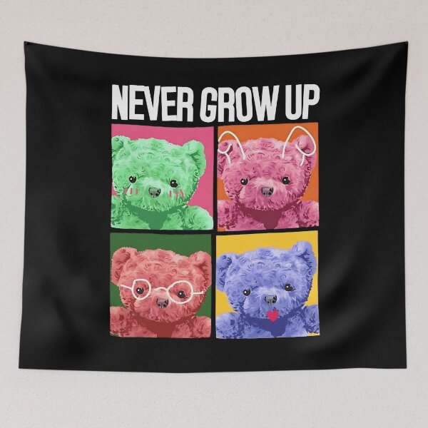 Item preview, Never Grow Up Cute Teddy Bears – Adorable Childhood Forever Design designed and sold by artworkathome.