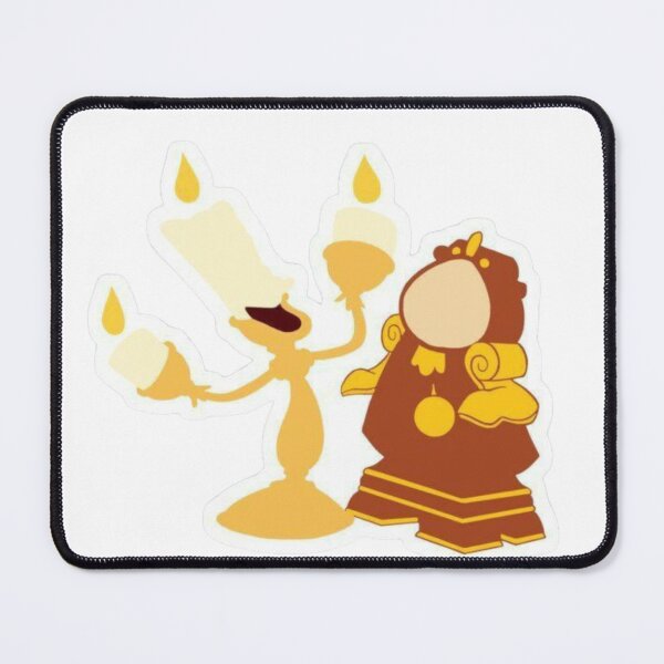 Item preview, Lumière and Cogsworth – Enchanted Castle Characters from Beauty and the Beast designed and sold by 4U---Store.