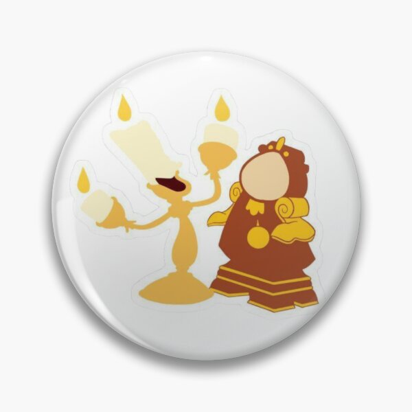 Item preview, Lumière and Cogsworth – Enchanted Castle Characters from Beauty and the Beast designed and sold by 4U---Store.