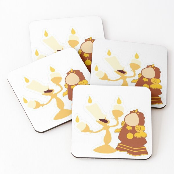 Item preview, Lumière and Cogsworth – Enchanted Castle Characters from Beauty and the Beast designed and sold by 4U---Store.