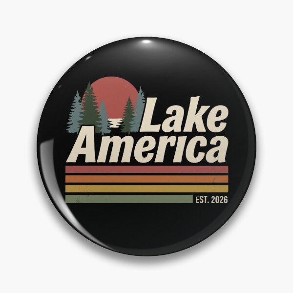 Item preview, Lake America Est. 2026 Retro Sunset designed and sold by dudelinart.
