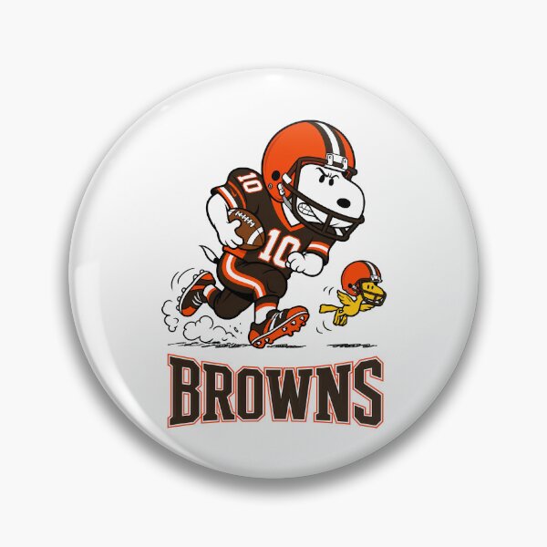 Item preview, Snoopy & Woodstock Cleveland Browns Football Retro F083 designed and sold by GLUVY-THEME.