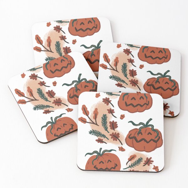 Item preview, Playful Halloween Carved Pumpkins designed and sold by DanuskaArt.