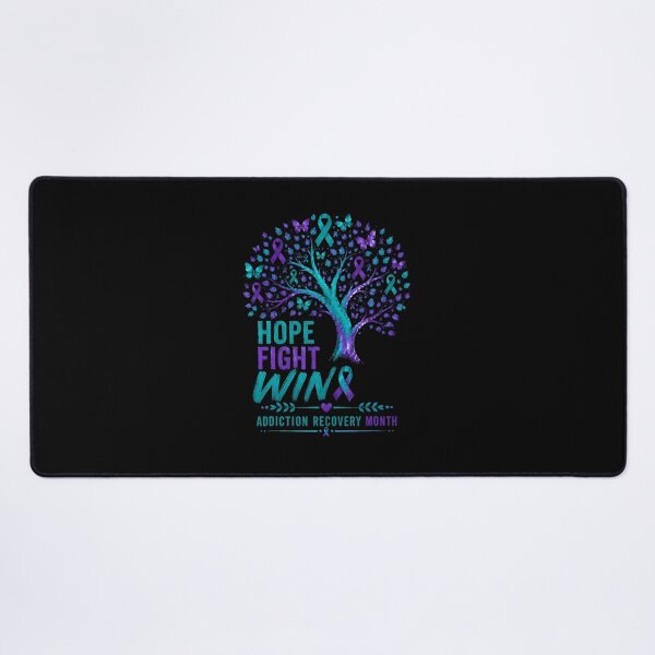 Item preview, Hope Fight Win Addiction Recovery Month Tree Ribbon designed and sold by RealestInternet.