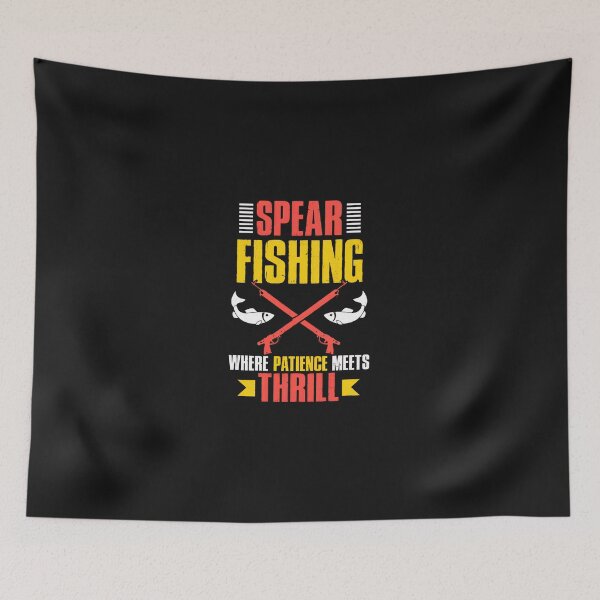 Item preview, Spear Fishing Where Patience Meets Thrill designed and sold by YarningsandYear.