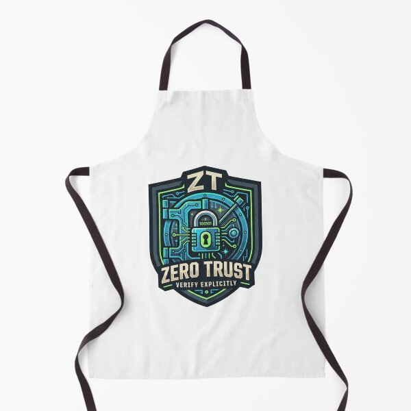 Item preview, Zero Trust Verify Explicitly Cybersecurity Vault Shield Badge designed and sold by TechNexusPrints.