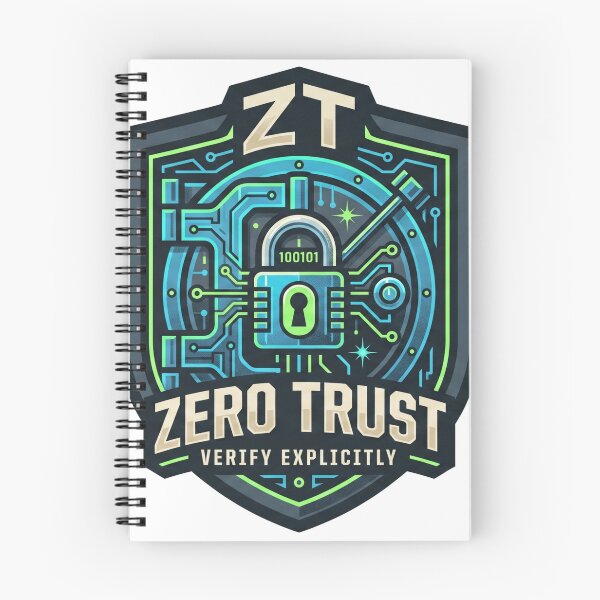 Item preview, Zero Trust Verify Explicitly Cybersecurity Vault Shield Badge designed and sold by TechNexusPrints.