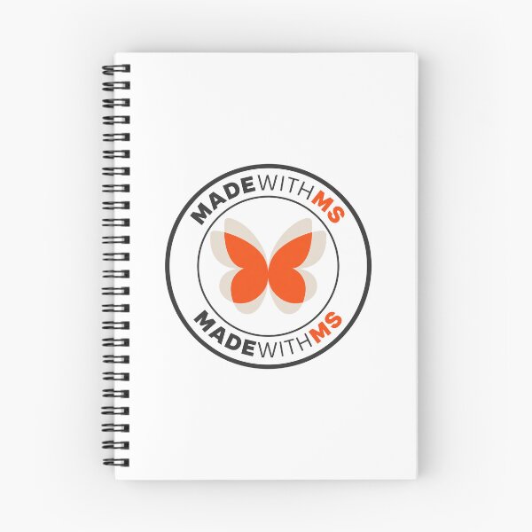 Item preview, Made With MS – Orange Butterfly Badge designed and sold by MadeWithMS.