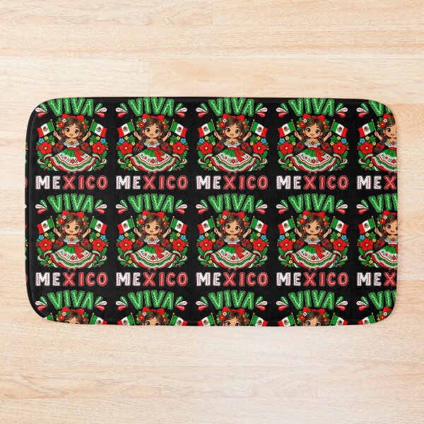 Item preview, Mexican Girl Flag Independence Day Girl Kids Viva Mexico designed and sold by RealestInternet.