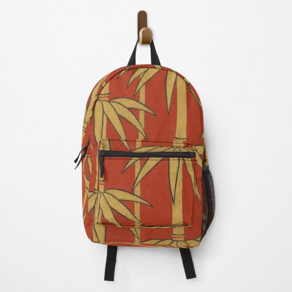 Item preview, Golden Bamboo on Red: Vintage Japanese Style Pattern designed and sold by vekotpu.