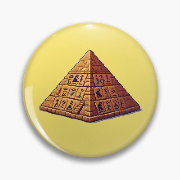 Item preview, Retro 8-bit style pyramid, ancient Egypt designed and sold by WirelessChimp.