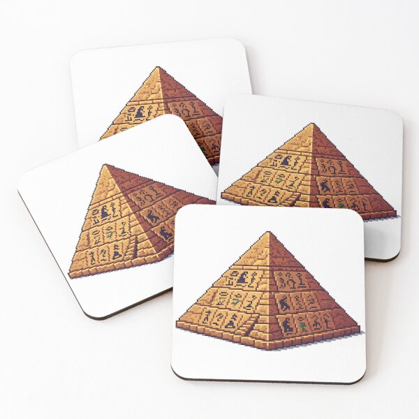 Item preview, Retro 8-bit style pyramid, ancient Egypt designed and sold by WirelessChimp.