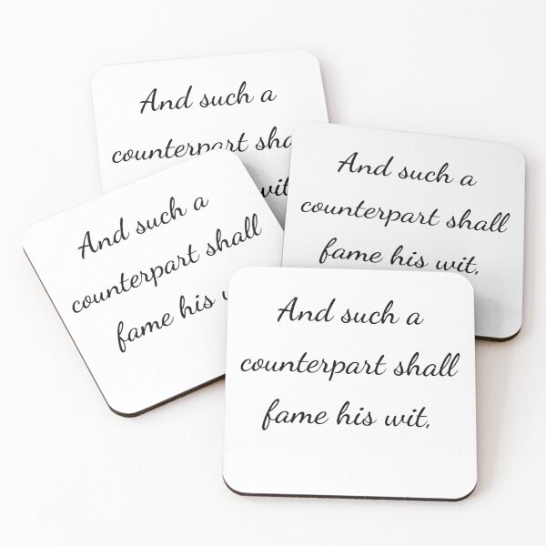 Item preview, “And such a counterpart shall fame his wit,” - handwriting black designed and sold by ariksworld.