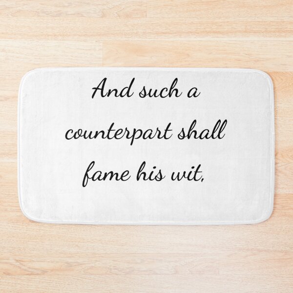 Item preview, “And such a counterpart shall fame his wit,” - handwriting black designed and sold by ariksworld.