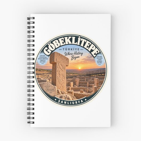 Item preview, Gobeklitepe Turkey Vintage Travel Badge – Ancient History Retro Souvenir designed and sold by DreamPaw Studio.