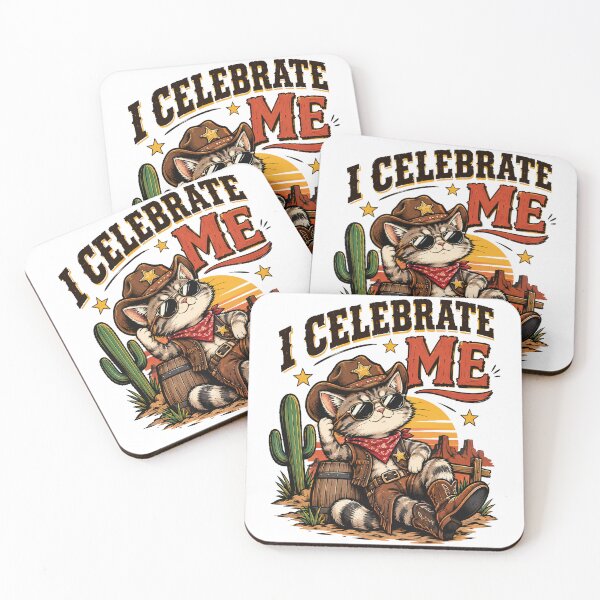 Item preview, I Celebrate Me Cowboy Cat T-Shirt – Funny Self Love Western Cat Graphic Tee designed and sold by Artimax-Studio.
