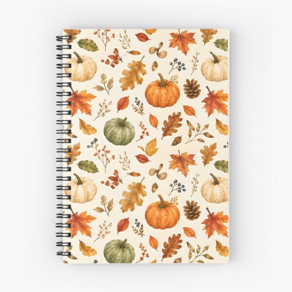 Item preview, Watercolor Autumn Pumpkins & Leaves Pattern designed and sold by blankTeeShirt.
