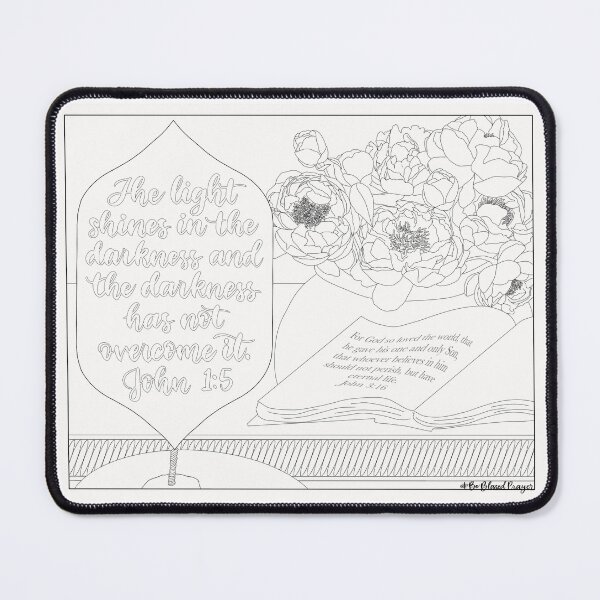 Item preview, The Light Shines (Color My Heart) designed and sold by BeBlessedPrayer!.