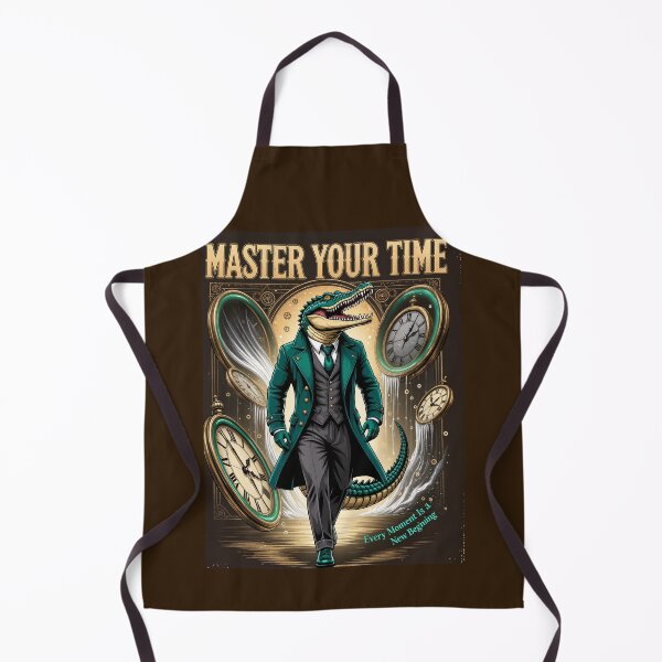 Item preview, Master Your Time – Surreal Alligator Steampunk Illustration designed and sold by Dogandesighn.