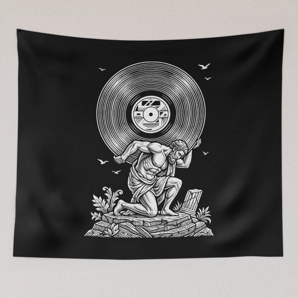 Item preview, Vinyl Record Lover Collector Vintage Greek God DJ Music designed and sold by GrandeDuc.