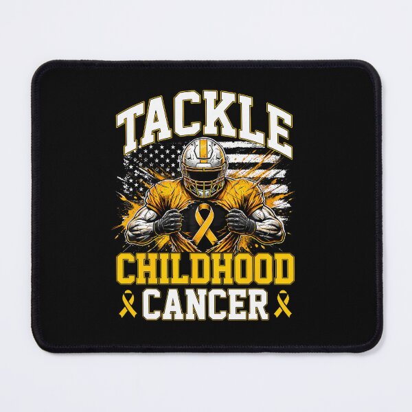 Item preview, Tackle Childhood Cancer Awareness Football Gold Ribbon designed and sold by RealestInternet.