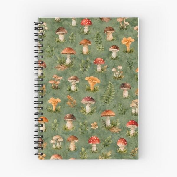 Item preview, Woodland Mushroom Garden – Watercolor Forest Pattern designed and sold by blankTeeShirt.
