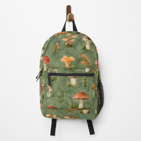 Item preview, Woodland Mushroom Garden – Watercolor Forest Pattern designed and sold by blankTeeShirt.