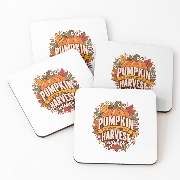 Item preview, Pumpkin kisses and Harvest wishes   designed and sold by LuveraxArt.
