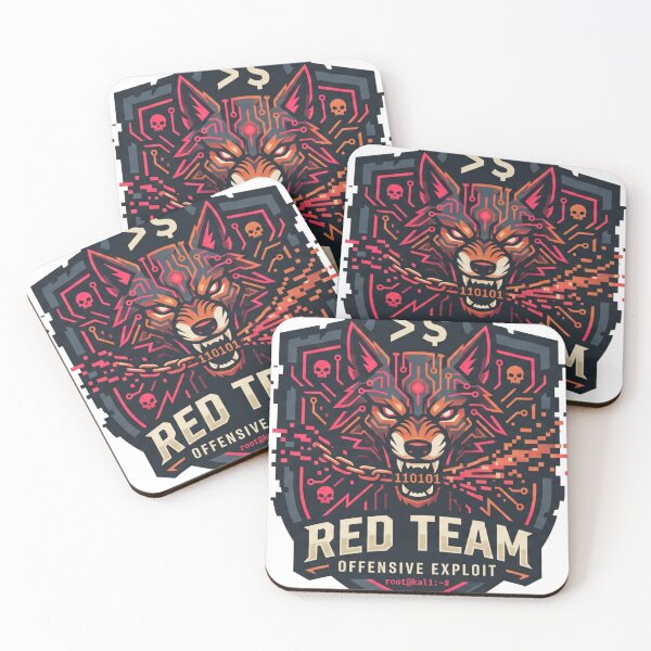 Item preview, Red Team Offensive Exploit Cyber Wolf Ethical Hacker Badge designed and sold by TechNexusPrints.