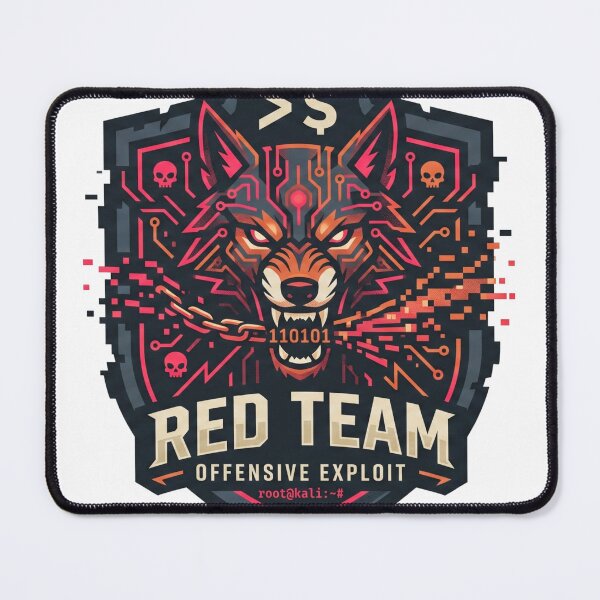 Item preview, Red Team Offensive Exploit Cyber Wolf Ethical Hacker Badge designed and sold by TechNexusPrints.