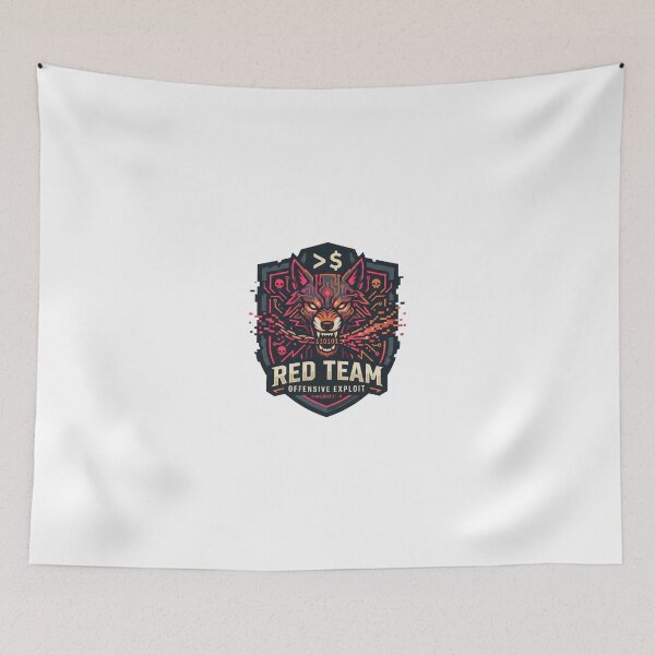 Item preview, Red Team Offensive Exploit Cyber Wolf Ethical Hacker Badge designed and sold by TechNexusPrints.