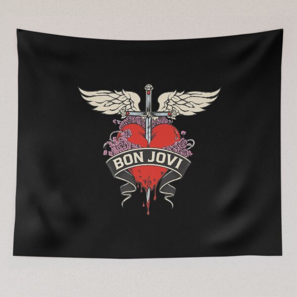 Item preview, Bons Jovis Band Heart Sword Wings Rose designed and sold by KittySCuteArt.