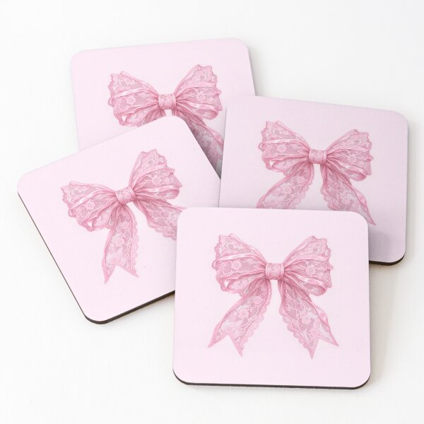 Item preview, Pink Lace Bow – Cute Romantic Ribbon Bow designed and sold by LoreliNLi.