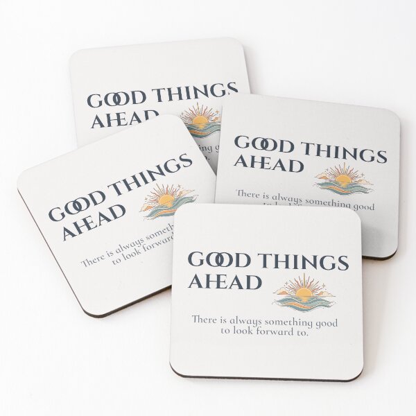 Item preview, Good Things Ahead Sunrise Affirmation Art designed and sold by Safe Soul DeLife.