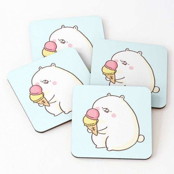 Item preview, Polar Bear Eating Double Ice Cream designed and sold by Chunu Doodles.