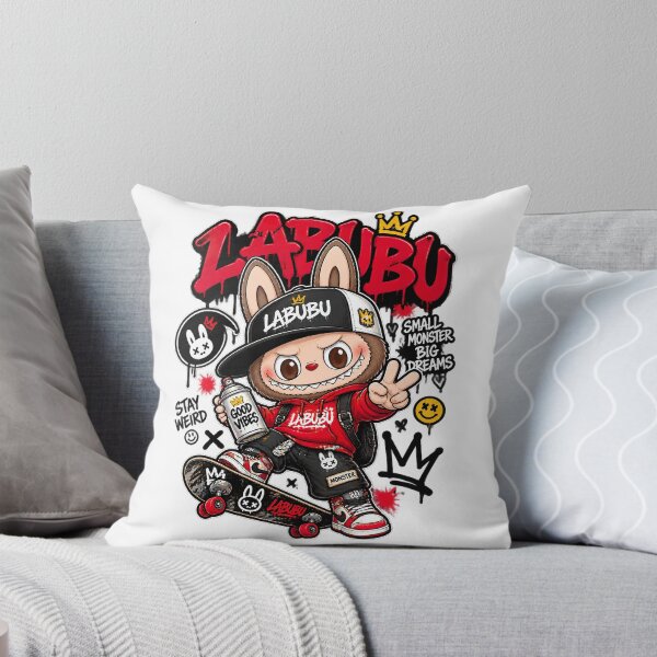 Item preview, Labubu - THE MONSTER, Labubu Streetwear Cute Monster Skateboard designed and sold by graphic-genie.