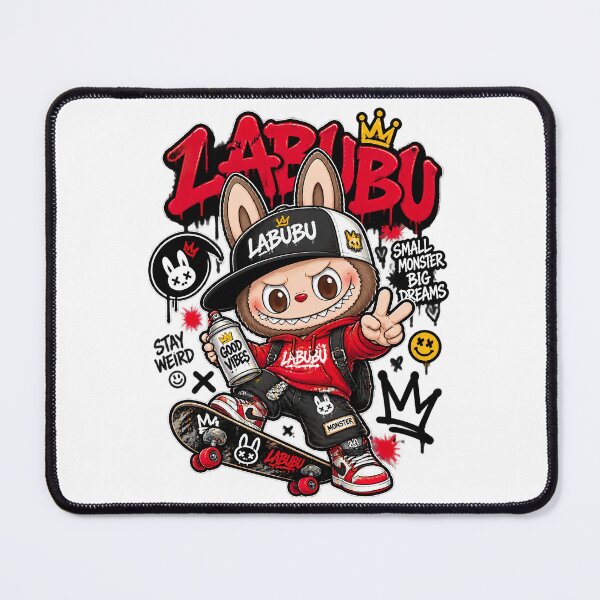 Item preview, Labubu - THE MONSTER, Labubu Streetwear Cute Monster Skateboard designed and sold by graphic-genie.