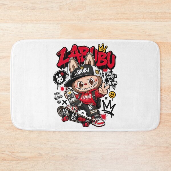 Item preview, Labubu - THE MONSTER, Labubu Streetwear Cute Monster Skateboard designed and sold by graphic-genie.